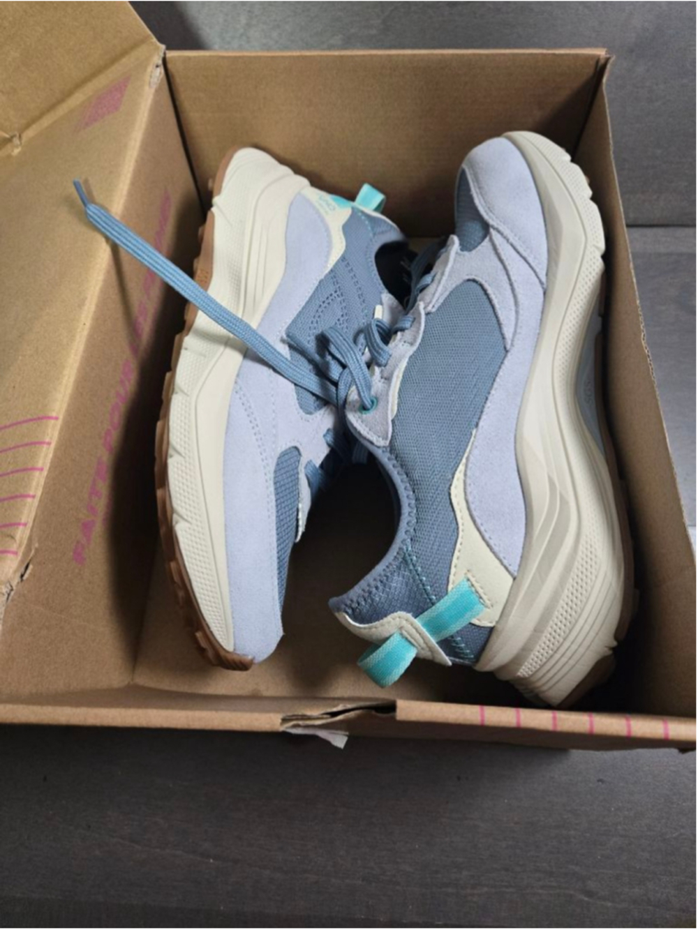 Women's Ryka Blue Beige Athletic Shoes Size 8 - Picture 12 of 13